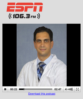 Dr. Dominic Carreira on ESPN Radio