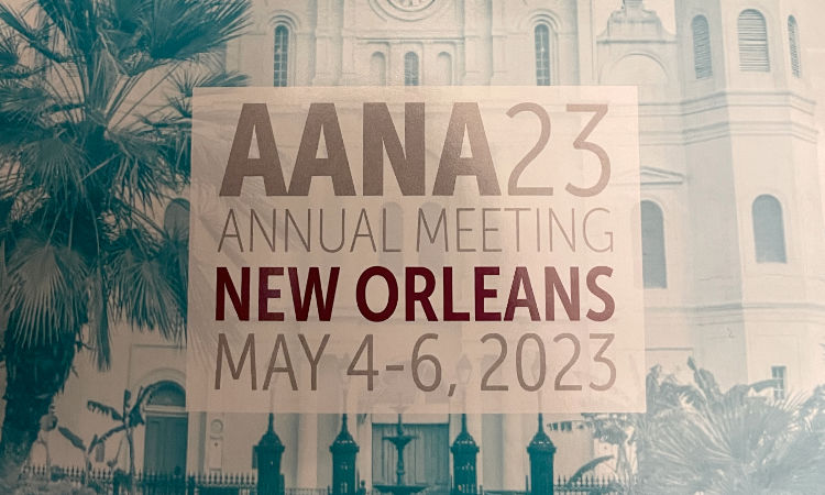 Dr. Dominic S. Carreira presented on minimally invasive arthroscopic ankle stabilization surgery at the AANA 2023 Annual Conference in New Orleans in May of this year.